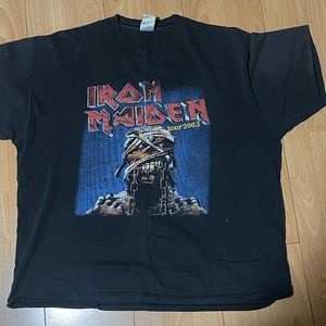 2003 Iron Maiden CA screenprint shirt double side sz XL